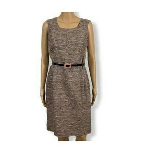 Worthington Dress Silver Tweed Sheath Sz 12